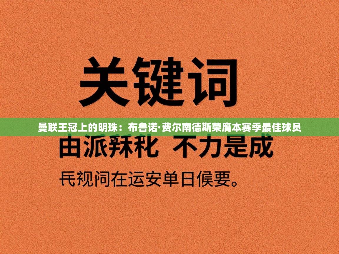 曼联王冠上的明珠:布鲁诺·费尔南德斯荣膺本赛季最佳球员 第2张
